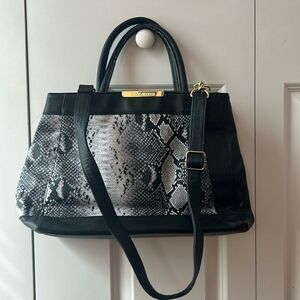 Steve Madden exotic satchel shoulder handbag